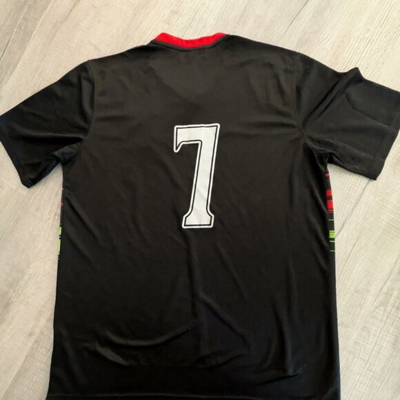 Portugal National Soccer Team Adult 2XL #7 Black Jersey - Picture 2 of 6